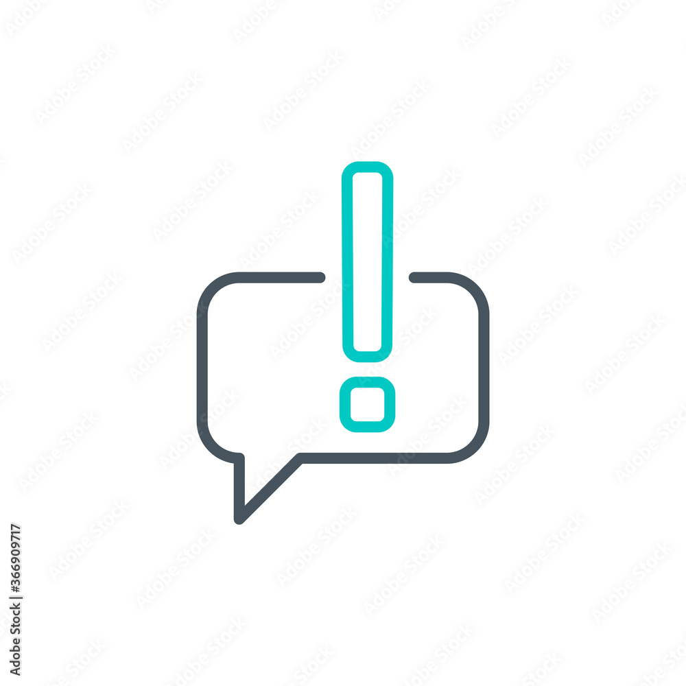 Attention exclamation mark outline flat icon. Single high quality outline logo symbol for web design mobile app. Thin line sign design logo. Black and blue icon pictogram isolated on white background Attention exclamation mark outline flat icon. Single high quality outline logo symbol for web design mobile app. Thin line sign design logo. Black and blue icon pictogram isolated on white background