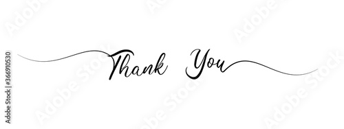 thank you letter calligraphy banner