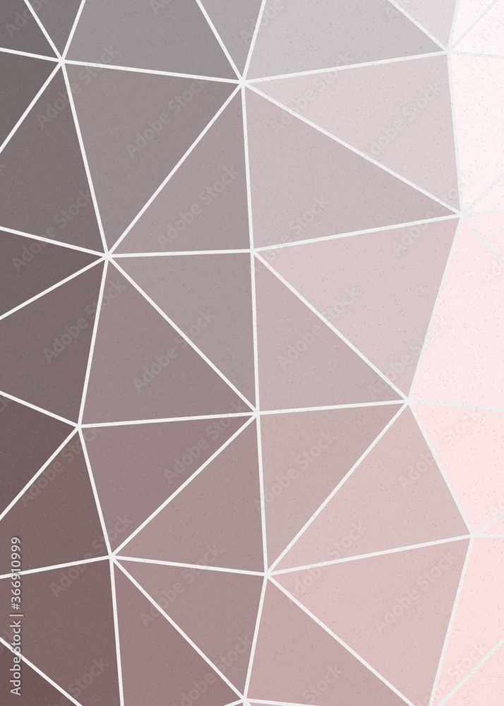 Fototapeta Powder Pink color Abstract color Low-Polygones Generative Art background illustration