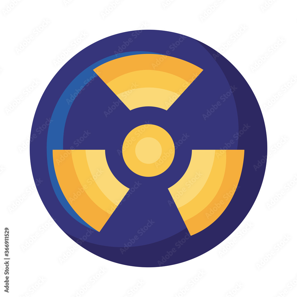 nuclear caution signal isolated icon nuclear caution signal isolated icon