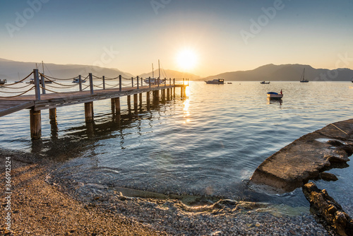 Icmeler Beach in Marmaris Town of Turkey