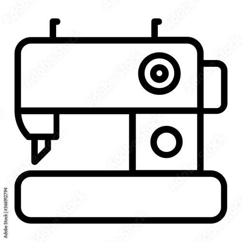 Sewing Studio Concept Vector Icon Design, Tailor Services Business Symbol on White background 