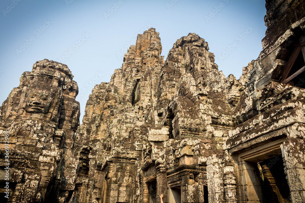 Bayon Temple in Angkor Wat Complex - Siem Reap - Cambodia
