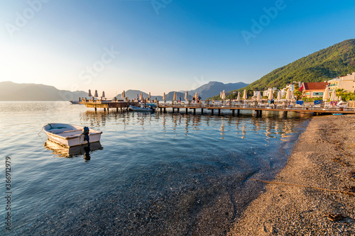 Fototapeta Naklejka Na Ścianę i Meble -  Icmeler Beach in Marmaris Town of Turkey