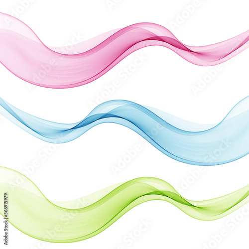 Основные RGB 
set of colored waves vector abstraction design element