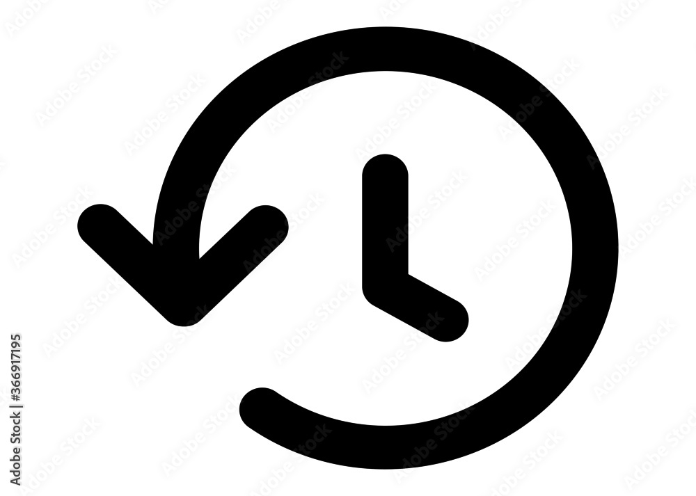 Account history line art vector icon for apps and websites