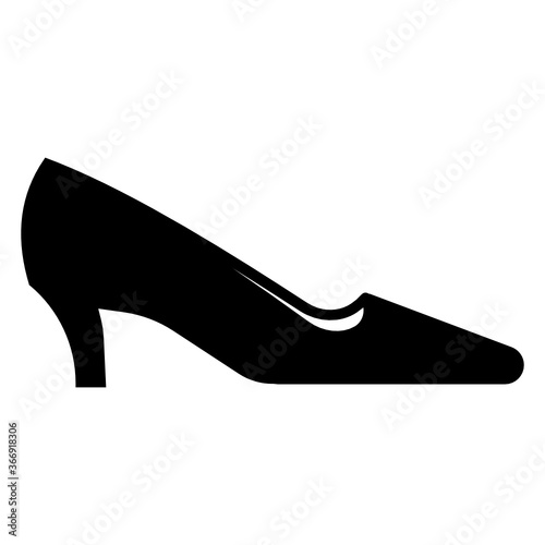 
solid icon of ladies high heels vectors 
