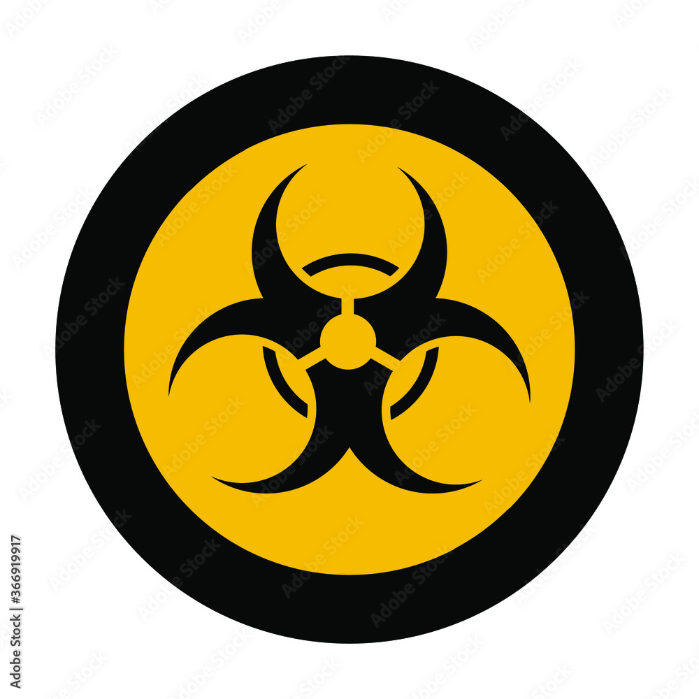 biohazard sign on a white background biohazard sign on a white background