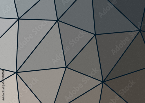 Slate Gray color Abstract color Low-Polygones Generative Art background illustration