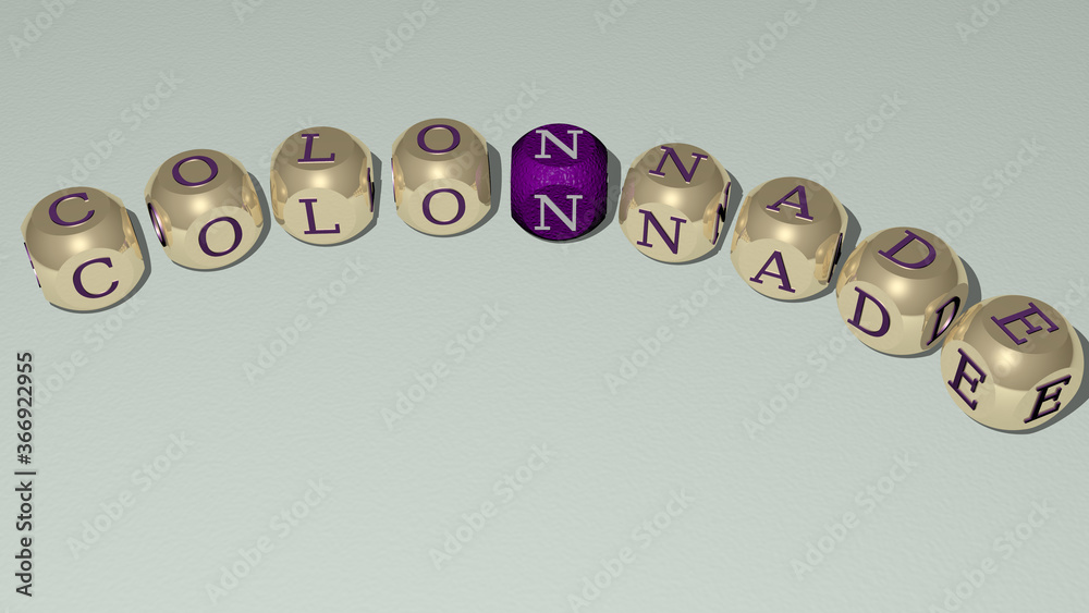 combination of COLONNADE built by cubic letters from the top perspective, excellent for the concept presentation. architecture and building combination of COLONNADE built by cubic letters from the top perspective, excellent for the concept presentation. architecture and building
