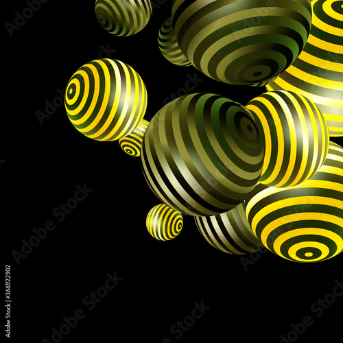 Ос
Abstract vector background golden ball in space Design elementновные RGB