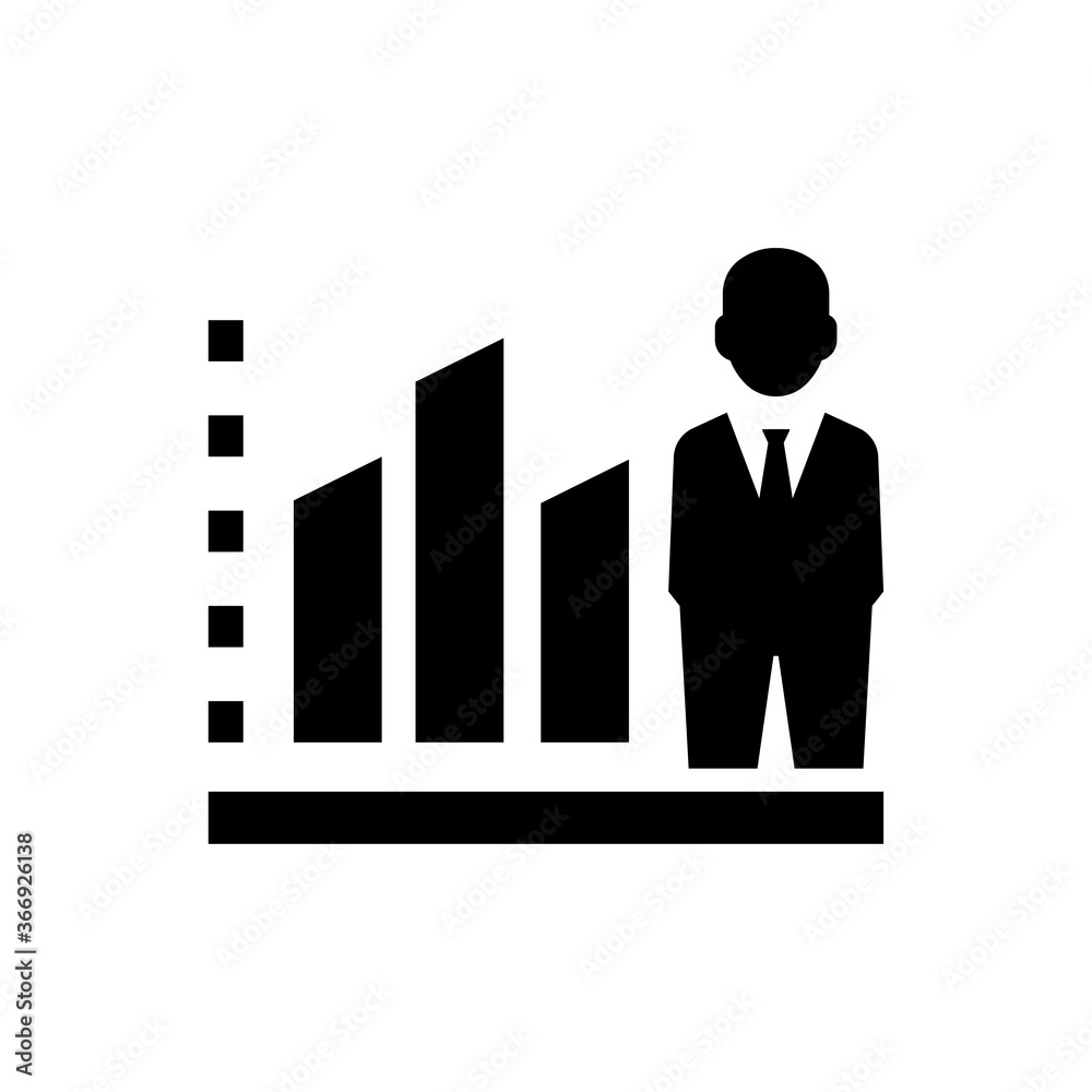 Business graphical Report Icon Business graphical Report Icon