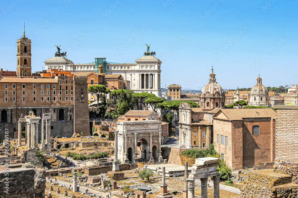 Roman forum the historical center of Ancient Rome