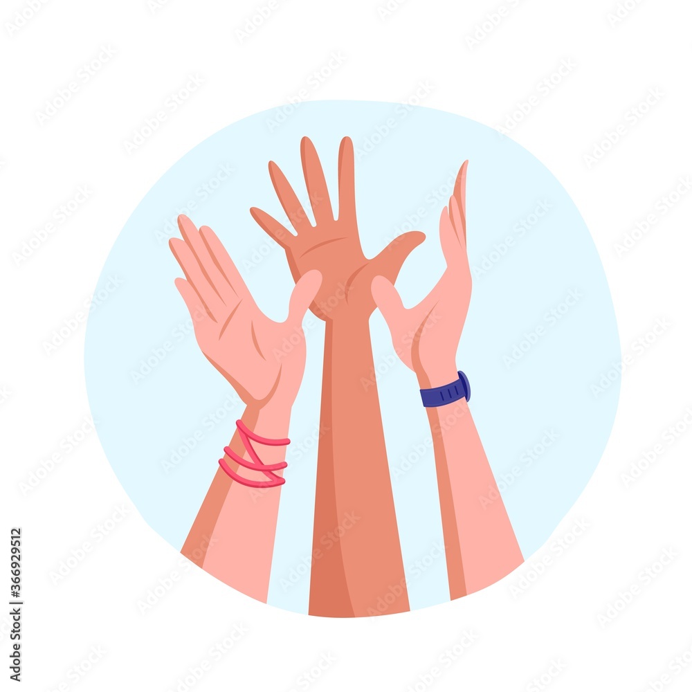 Fototapeta premium giving high five to each other