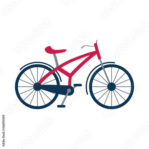 retro bicycle vehicle isolated icon