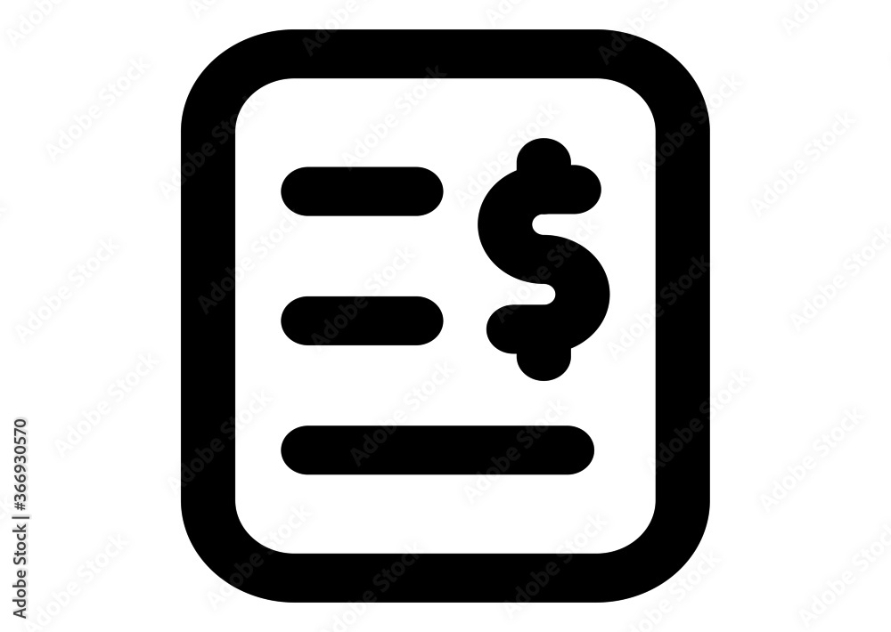 Invoice line icon. Payment and bill invoice. Order symbol concept. Tax sign design. Paper bank document icon. Vector invoice icon Invoice line icon. Payment and bill invoice. Order symbol concept. Tax sign design. Paper bank document icon. Vector invoice icon