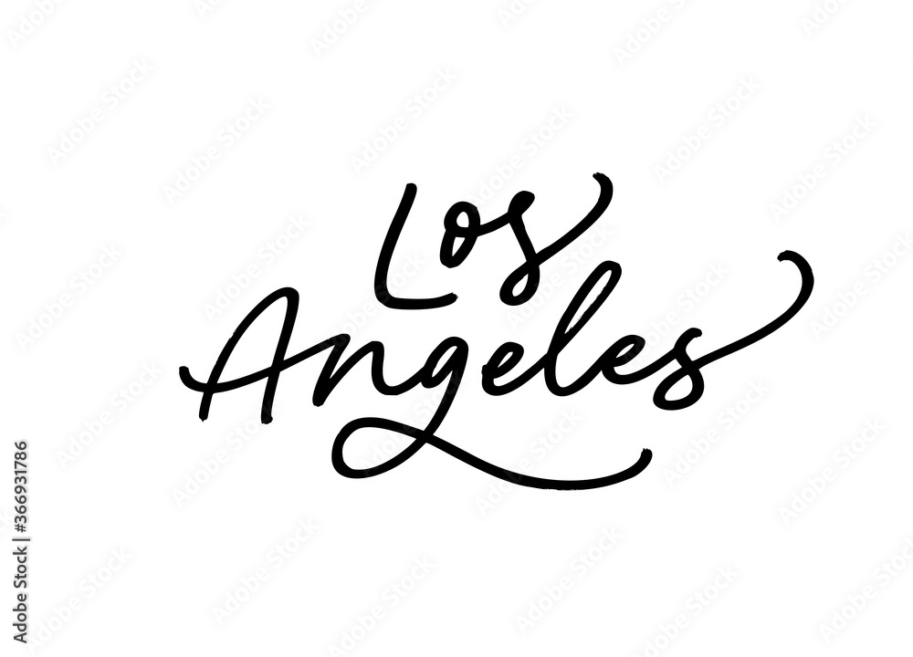 los angeles lettering
