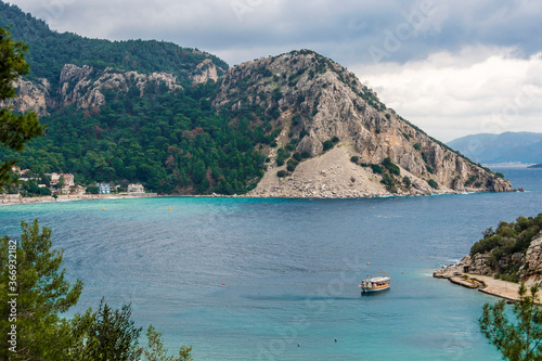 Turunc Bay coastal view in Turkey © nejdetduzen