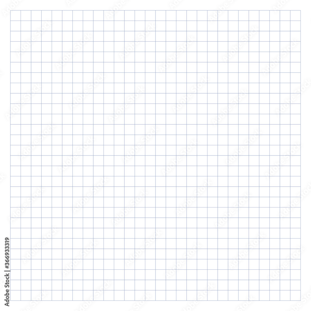 Notebook background. Checkered backdrop, looks like a school notebook paper sheet. Vector.