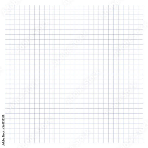 Notebook background. Checkered backdrop, looks like a school notebook paper sheet. Vector.