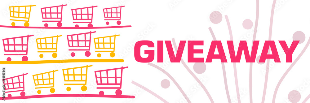 Giveaway Pink Yellow Lines Shopping Carts Left Giveaway Pink Yellow Lines Shopping Carts Left