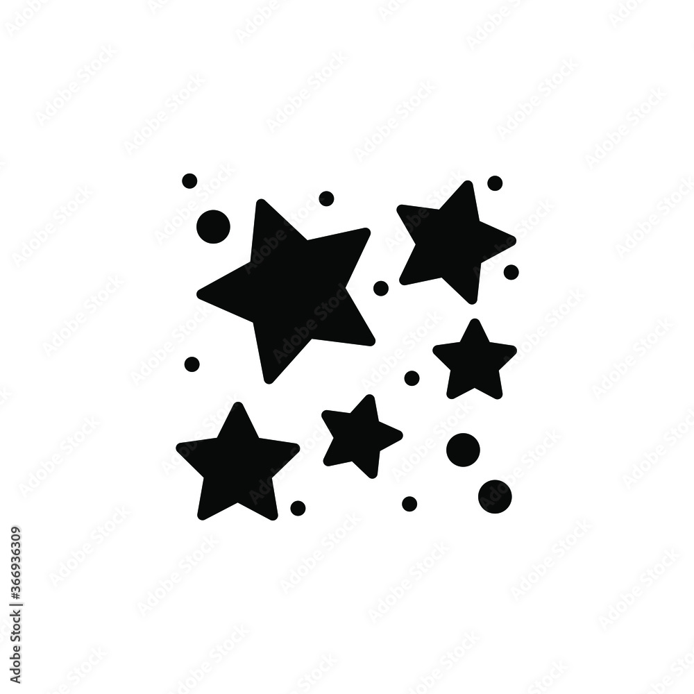 star cluster icon vector. star cluster simple sign, logo. 