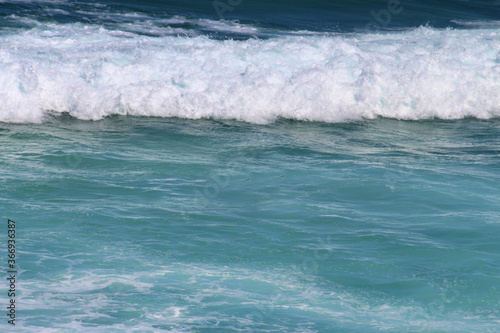 Wave / break water in the ocean of the rocks. Bronte beach, Sydney