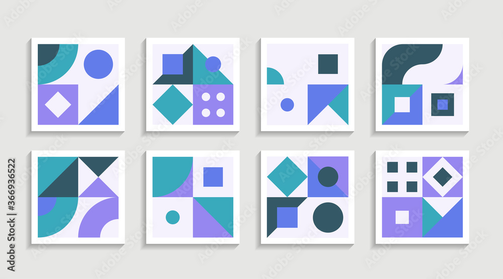 Modern Geometric artwork poster set with simple shape and figure. Abstract minimalist pattern design style for web, banner, business presentation, branding package, fabric print, wallpaper Modern Geometric artwork poster set with simple shape and figure. Abstract minimalist pattern design style for web, banner, business presentation, branding package, fabric print, wallpaper