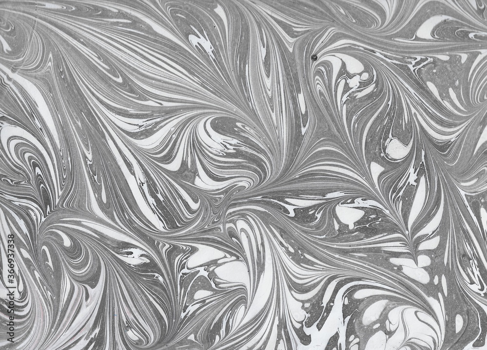 Handmade black grey wave marble background,design
