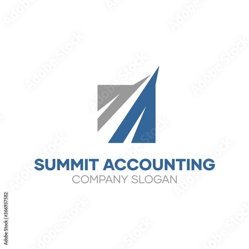 Free Download Professional Summit Accounting Logo Design - GFXLoad