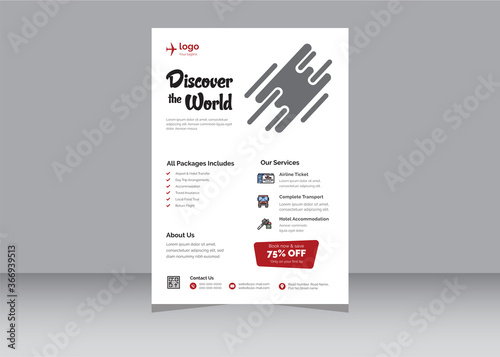 Travel Flyer Template, Abstract traveling poster with Vector,
Creative Travel Agency Flyer poster, flyer, banner, magazine cover or template design for the summer holiday, travel and trip