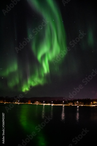 aurora over the sea