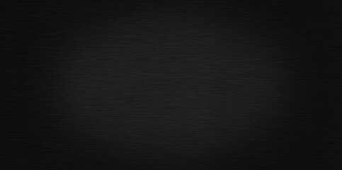 Polished black metal background. Striped abstract texture