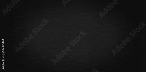 Polished black metal background. Striped abstract texture