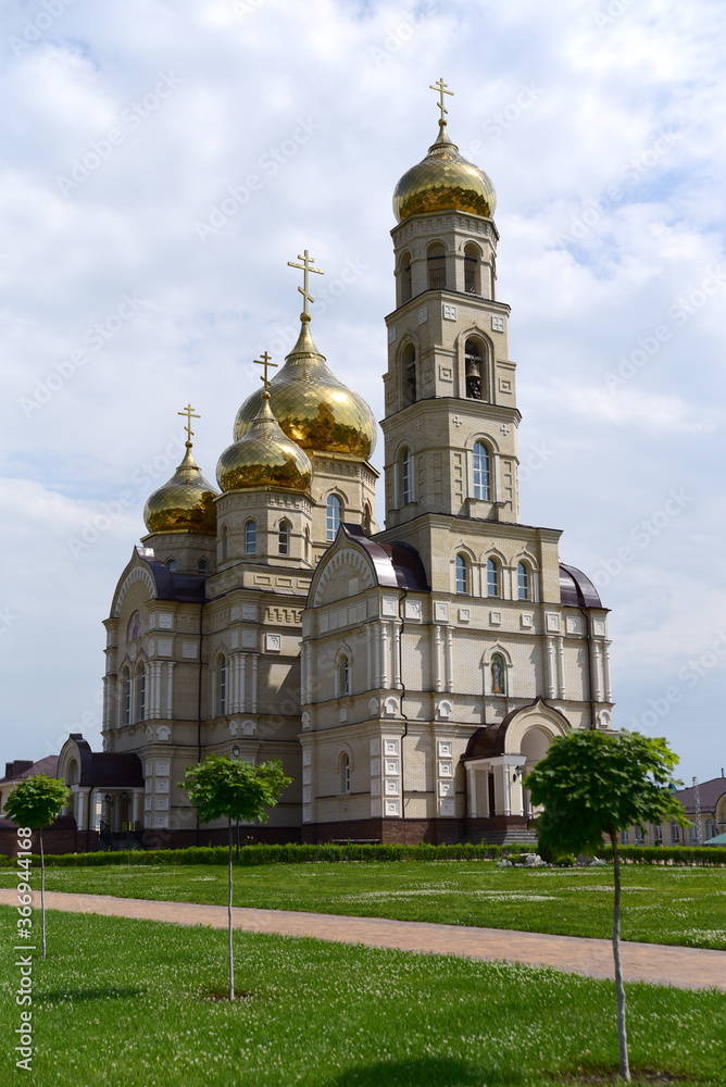 Church in a provincial city in Russia
