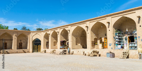 Meybod Caravanserai courtyard, Yazd Province, Iran, Asia