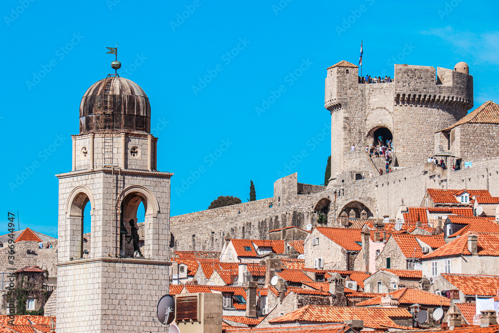 view of the old city of dubrovnik