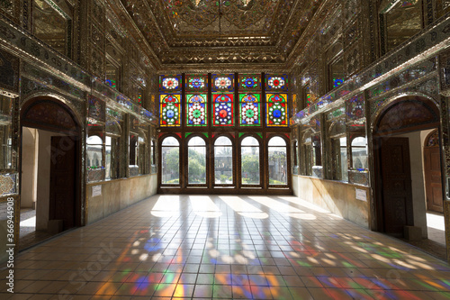 Zinat ol-Molk Mansion, Mirror Hall, Shiraz, Iran, Asia photo