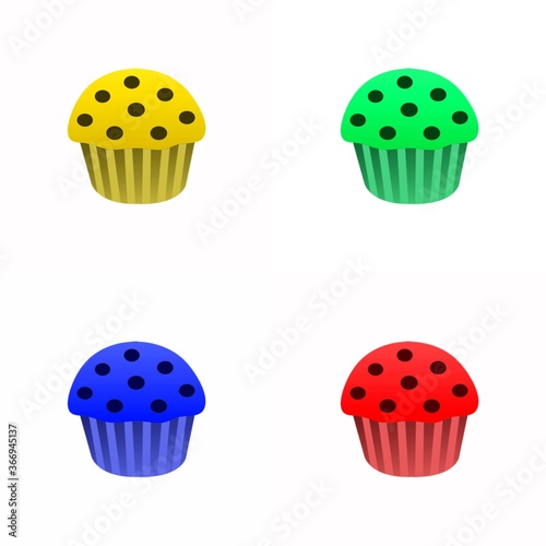 set of cupcakes