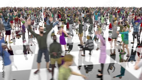 Wallpaper Mural Crowd of Arrested Asymptomatic Large Protesting People Torontodigital.ca