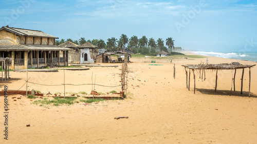 Old small village in the Africa coast