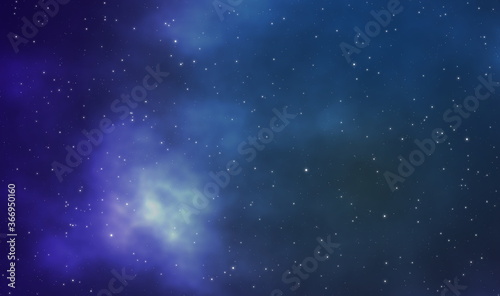 Spacescape illustration design background with stars field in the galaxy