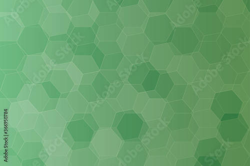Seamless layered green hexagon background pattern