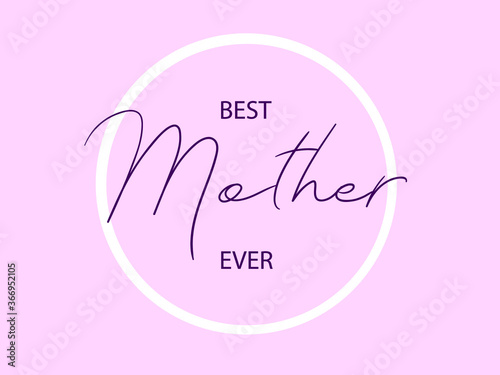 Cute modern Happy Mother's Day card design