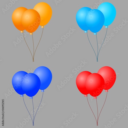 set of balloons