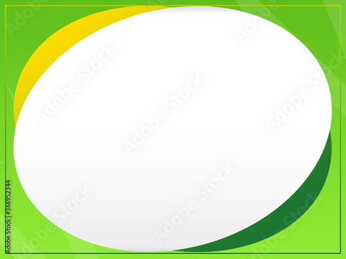 Modern Flat Empty Circle On Green Gradient Background-For Social Media Post, Card, Poster, Banner, Invitation.