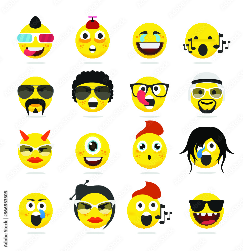 Fototapeta premium Emoji emoticon