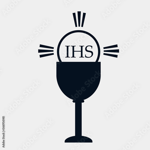 Symbol ikona kościół katolicki ryba IHS gołębica