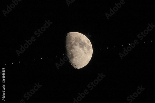 ISS Transit in front of moon
