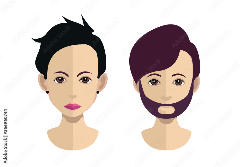 Smiling people avatar set. Different men and women characters collection. Smiling people avatar set. Different men and women characters collection.
